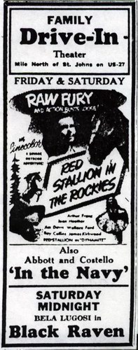 Family Drive-In Theatre - Newspaper Ad (newer photo)